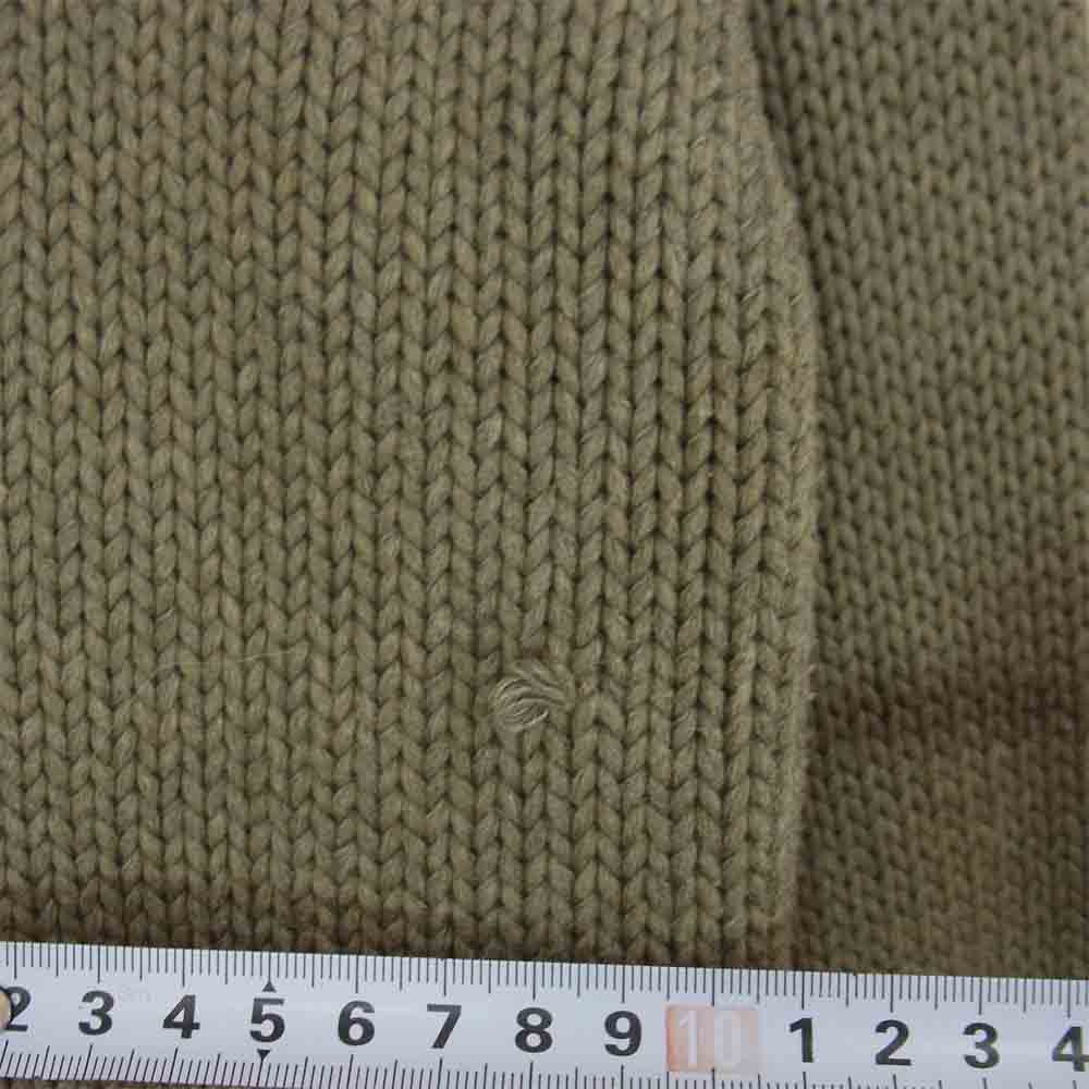 RRL ダブルアールエル 国内正規品 モーターサイクル コットンニット ショールカラー カーキ系 XS【美品】【中古】