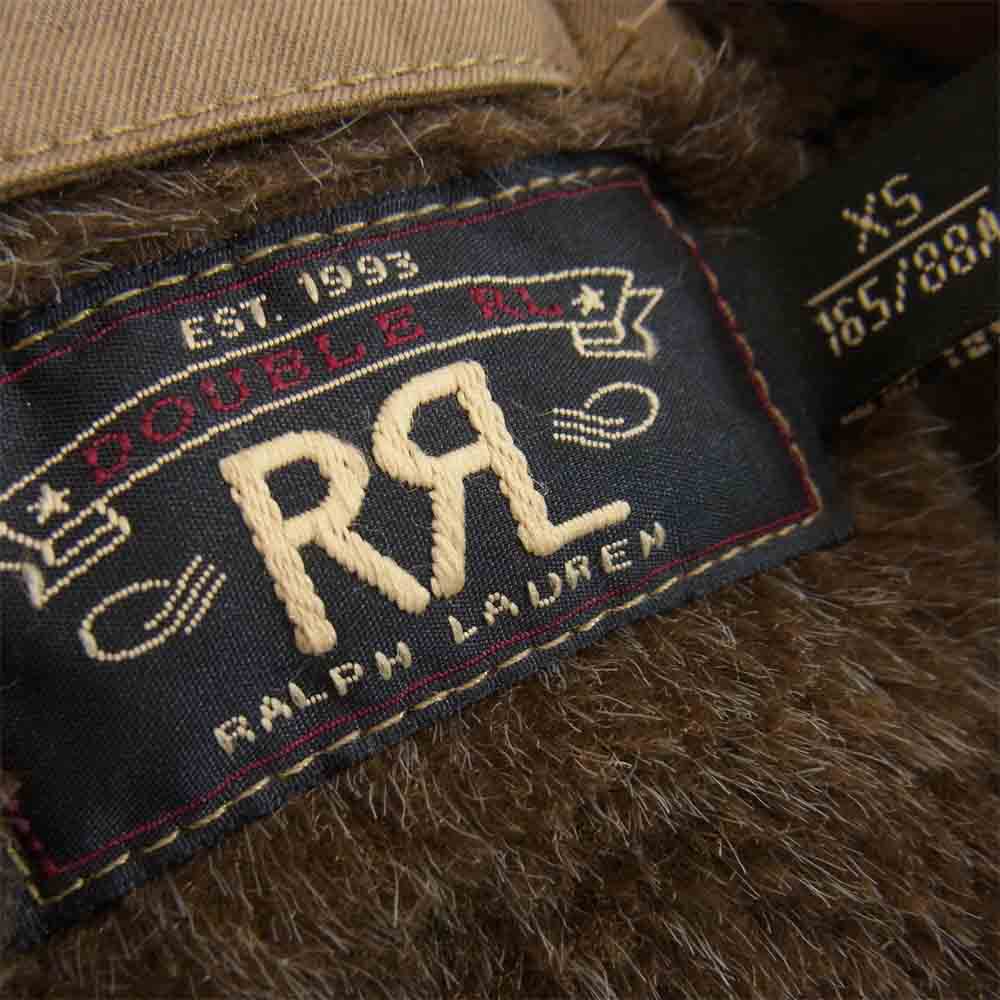RRL ダブルアールエル 国内正規品 Marshall A-2 sports flight jacet マーシャル フライト ジャケット ベージュ系 XS【美品】【中古】