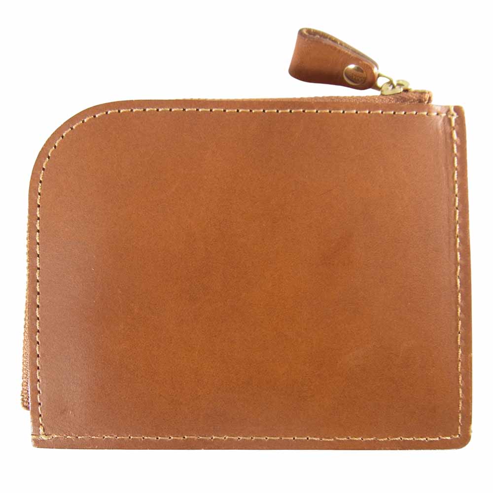 土屋鞄製造所 ツチヤカバン Natura ナチューラ ヌメ革 Lファスナー ライトブラウン系【中古】