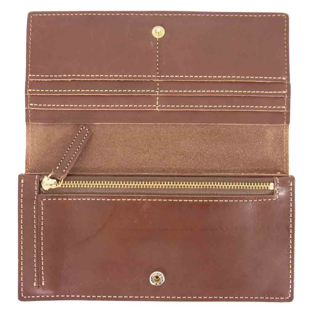 土屋鞄製造所 ツチヤカバン Diario ディアリオ ロングウォレット 長財布 ブラウン系【中古】