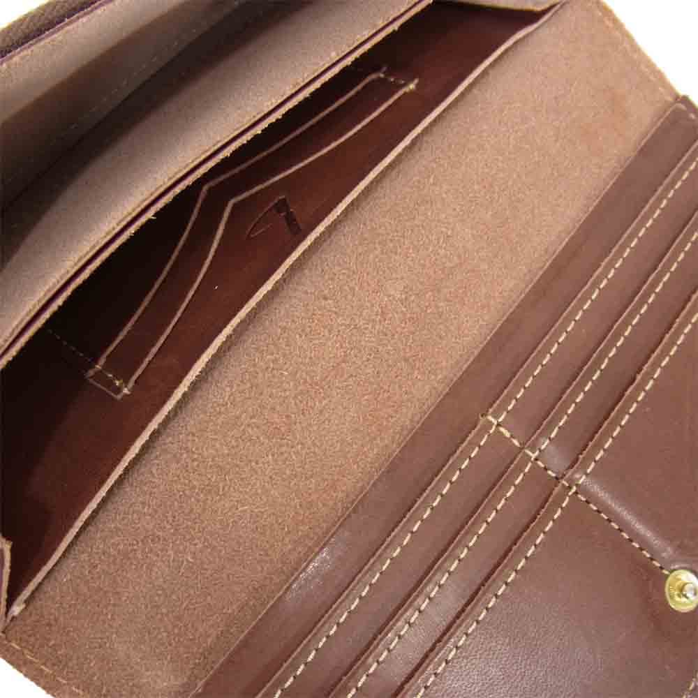土屋鞄製造所 ツチヤカバン Diario ディアリオ ロングウォレット 長財布 ブラウン系【中古】