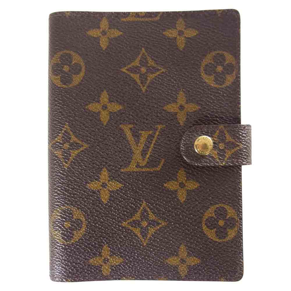 LOUIS VUITTON ルイ・ヴィトン R20005 アジェンダ PM モノグラム 手帳カバー 6穴 ブラウン系【中古】