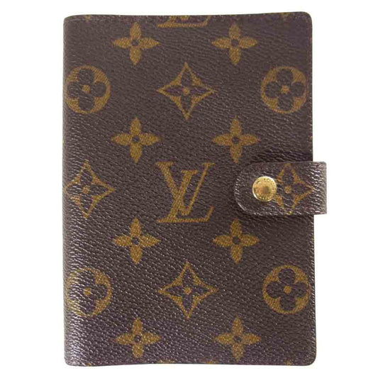 LOUIS VUITTON ルイ・ヴィトン R20005 アジェンダ PM モノグラム 手帳カバー 6穴 ブラウン系【中古】