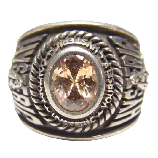 HYSTERIC GLAMOUR ヒステリックグラマー WOMAN ON SKULL シルバー925 カレッジ リング シルバー系 11号程度【中古】