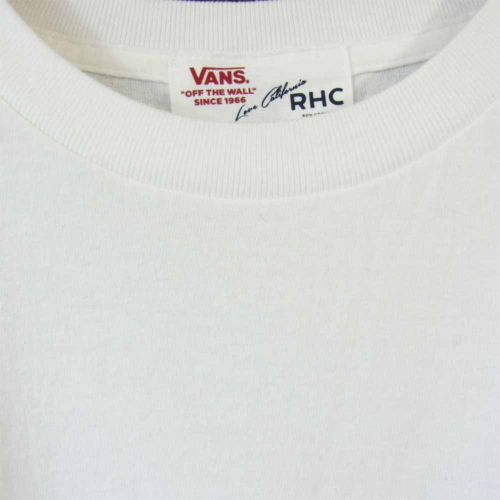 Ron Herman ロンハーマン VA17SS-MT50RH × VANS バンズ バックプリント Tシャツ ホワイト系 M【中古】