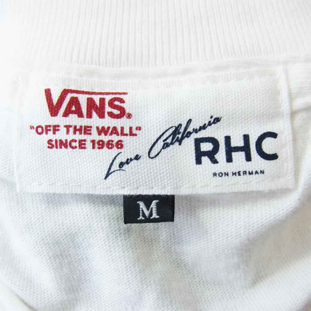 Ron Herman ロンハーマン VA17SS-MT50RH × VANS バンズ バックプリント Tシャツ ホワイト系 M【中古】