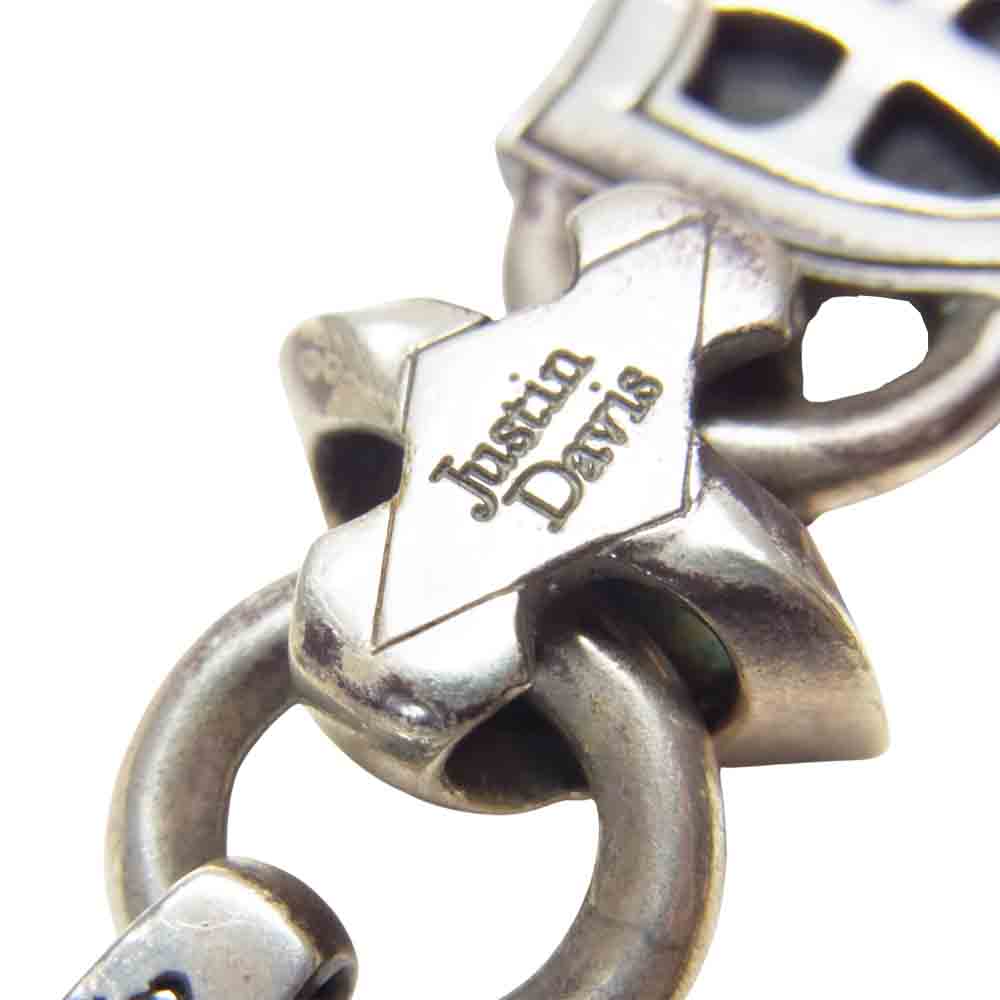 Justin Davis ジャスティンデイビス SBJ190 HERITAGE ヘリテージ シールド クラウン ブレスレット シルバー系【中古】