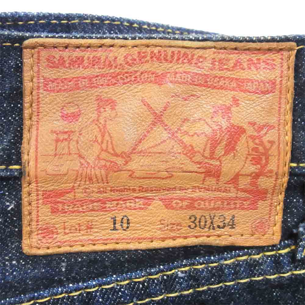 SAMURAI JEANS サムライジーンズ LOT#10 ブーツカット デニム パンツ インディゴブルー系 30【中古】