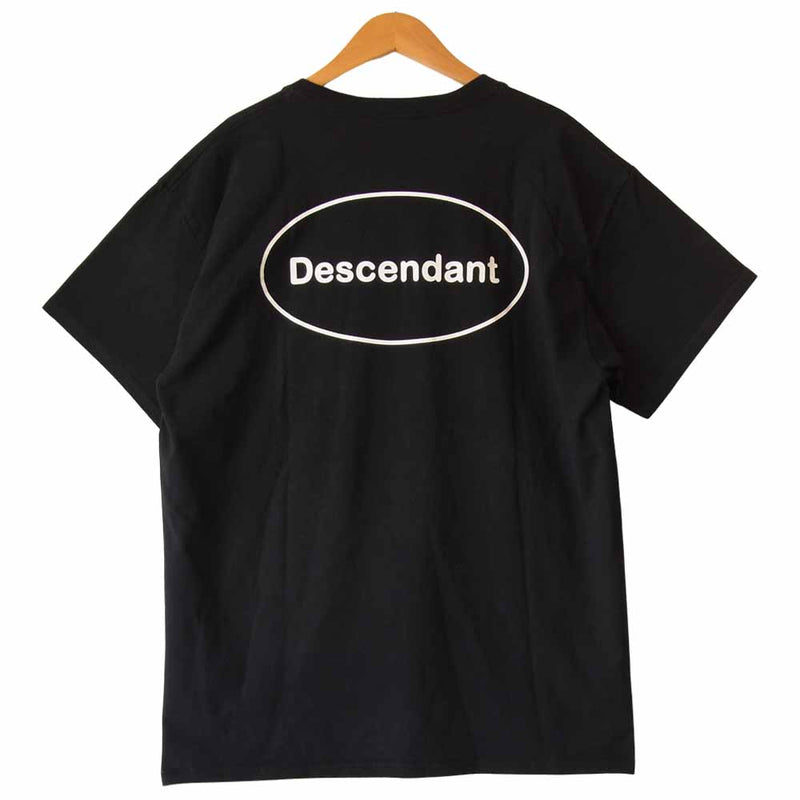 DESCENDANT ディセンダント 19SS 191TNDS-CSM03S OVAL CREW NECK SS ポケット 半袖 Ｔシャツ ブラック系 3【中古】