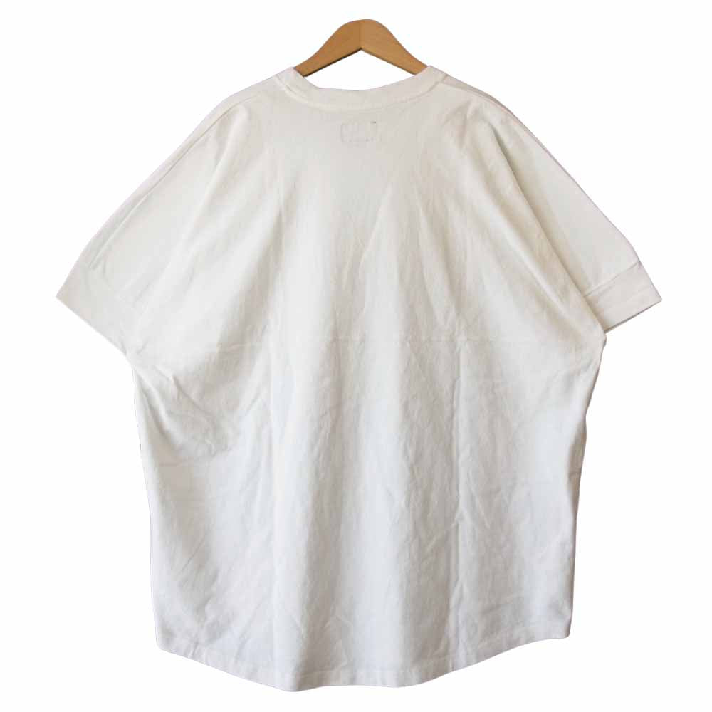 DESCENDANT ディセンダント 19SS 191ATDS-CSM16 CETUS JERSEY SS カレッジ ロゴ ケートス ジャージー 半袖 Tシャツ ホワイト系 3【中古】