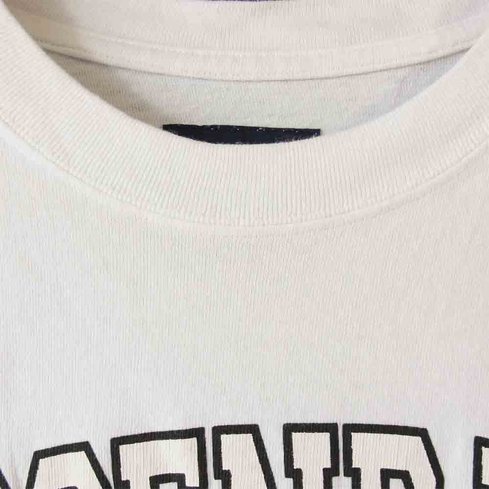 DESCENDANT ディセンダント 19SS 191ATDS-CSM16 CETUS JERSEY SS カレッジ ロゴ ケートス ジャージー 半袖 Tシャツ ホワイト系 3【中古】
