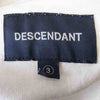DESCENDANT ディセンダント 19SS 191ATDS-CSM16 CETUS JERSEY SS カレッジ ロゴ ケートス ジャージー 半袖 Tシャツ ホワイト系 3【中古】