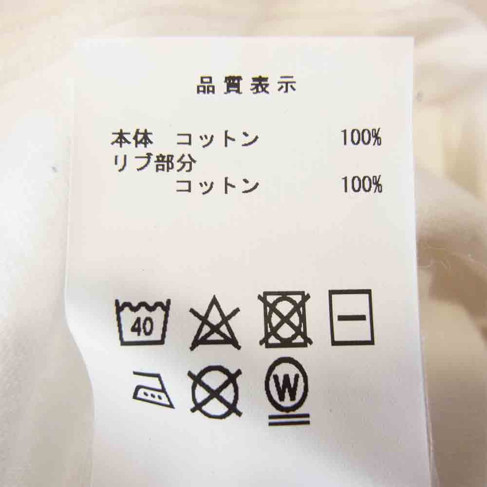 DESCENDANT ディセンダント 19SS 191ATDS-CSM16 CETUS JERSEY SS カレッジ ロゴ ケートス ジャージー 半袖 Tシャツ ホワイト系 3【中古】