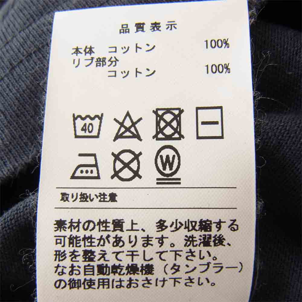 DESCENDANT ディセンダント 20SS 201ATDS-CSM23 CETUS JERSEY LS ケートス ジャージー 長袖 Tシャツ ネイビー系 2【中古】