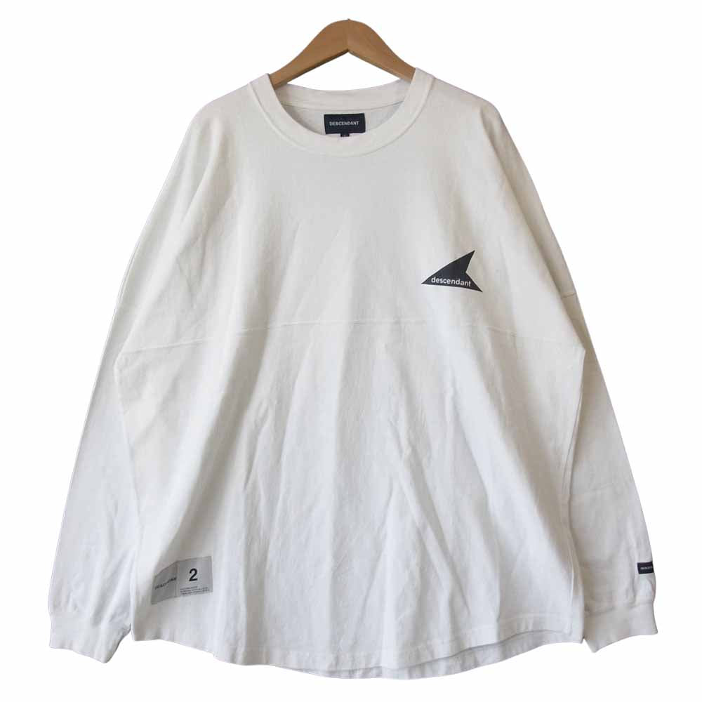DESCENDANT ディセンダント 19AW 192ATDS-CSM19 CETUS JERSEY LS ケートス ジャージー 長袖 Tシャツ ホワイト系 2【中古】