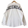 DESCENDANT ディセンダント 19AW 192ATDS-CSM19 CETUS JERSEY LS ケートス ジャージー 長袖 Tシャツ ホワイト系 2【中古】