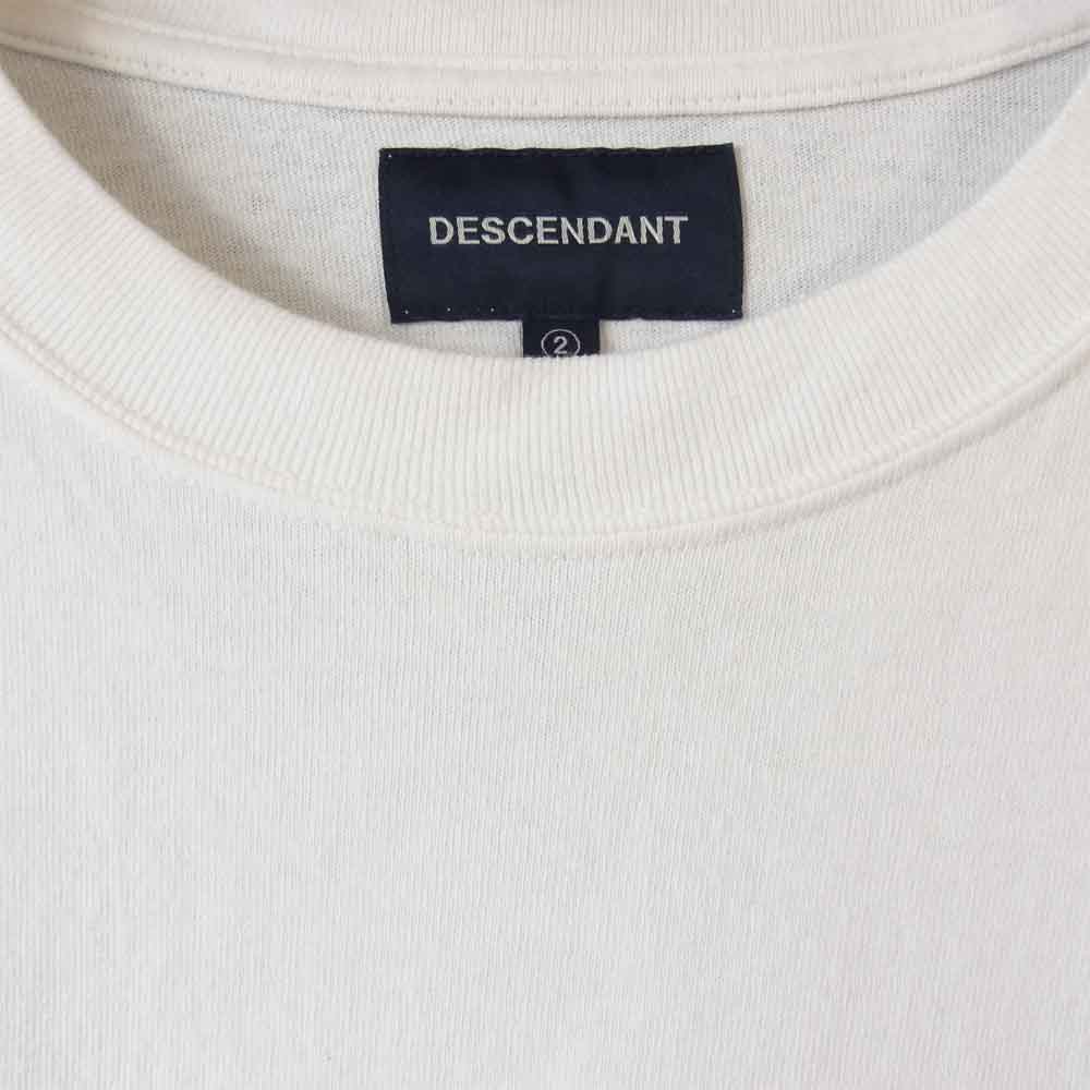 DESCENDANT ディセンダント 19AW 192ATDS-CSM19 CETUS JERSEY LS ケートス ジャージー 長袖 Tシャツ ホワイト系 2【中古】