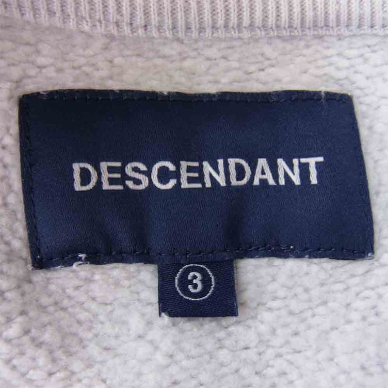 DESCENDANT ディセンダント PE CREW NECK SWEATSHIRT グレー系 3【中古】