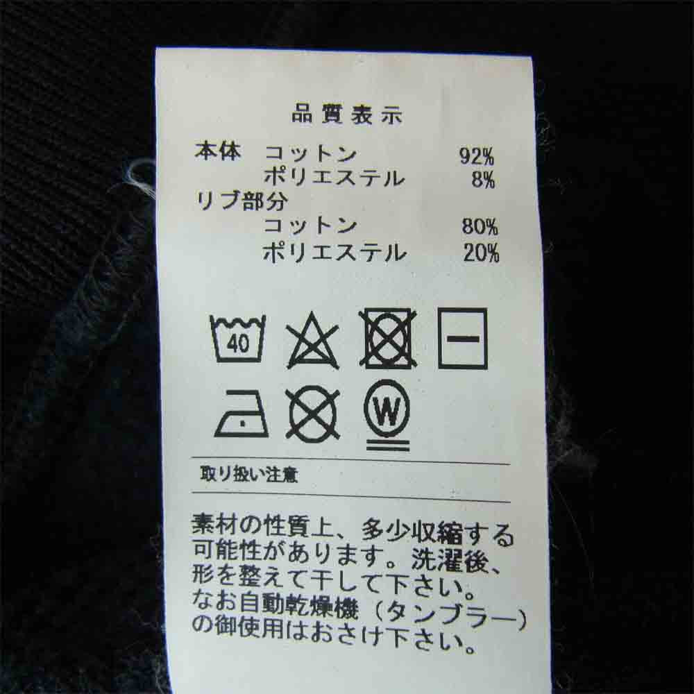 DESCENDANT ディセンダント PALAOA CREW NECK SWEATSHIRT ブラック系 3【中古】