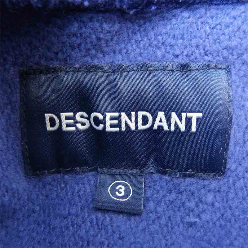 DESCENDANT ディセンダント 18AW 192ATDS-CSM23 CRUSTAR HOODED SWEATSHIRT パープル系 3【新古品】【未使用】【中古】