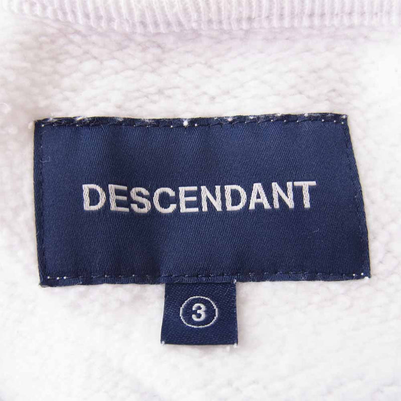 DESCENDANT ディセンダント 20SS 201ATDS-CSM33 PE HOODED SWEATSHIRT ホワイト系 3【中古】