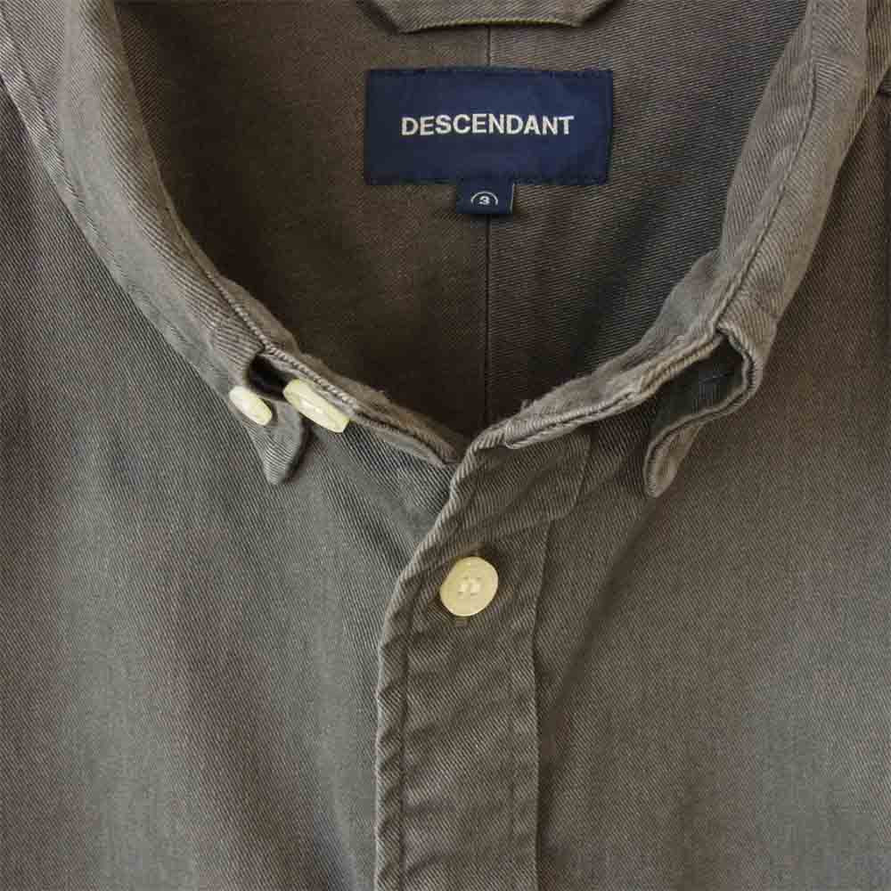 DESCENDANT ディセンダント 19AW 192GWDS-SHM01 KENNEDY'S REG SIZE B.D. LS SHIRT グレー系 3【中古】