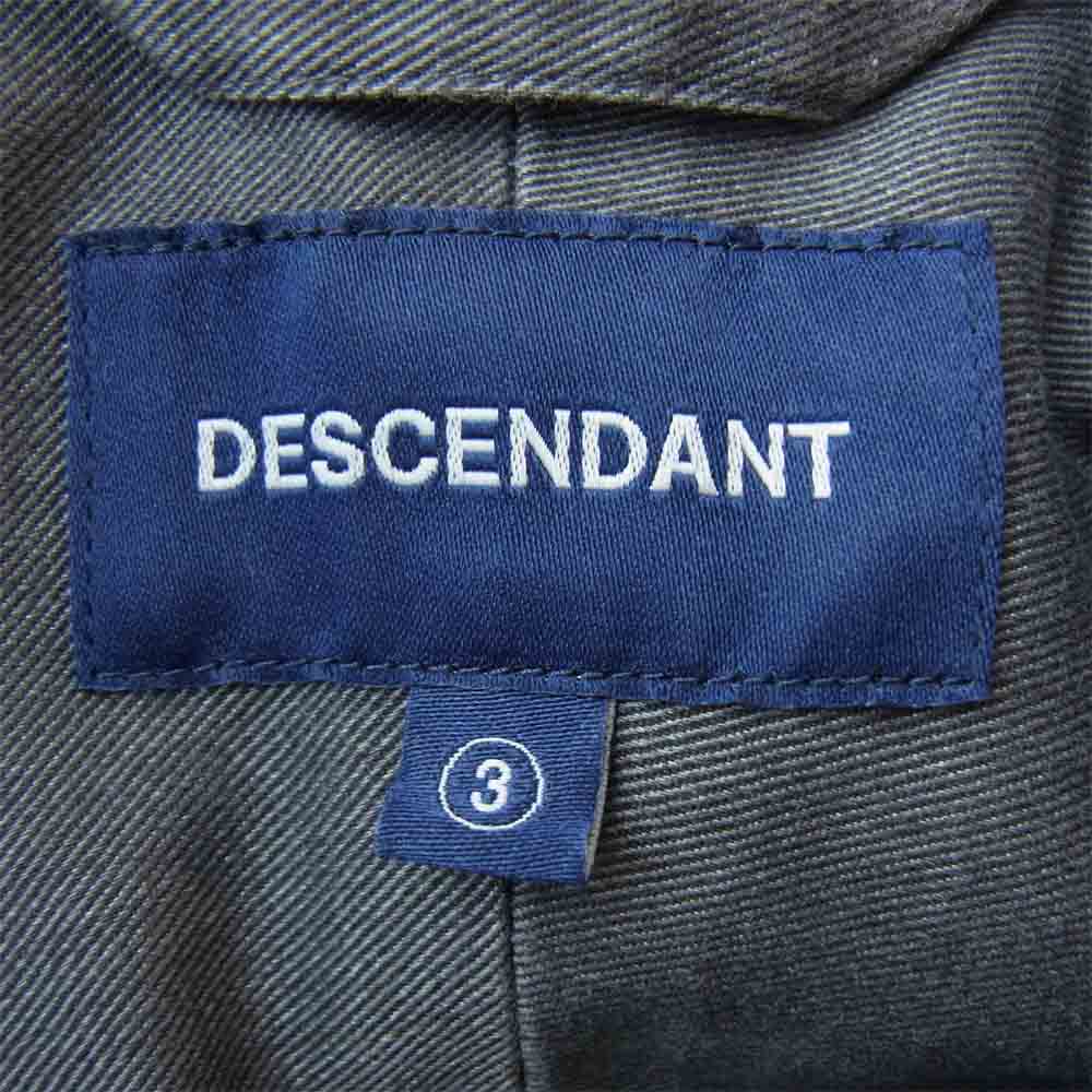 DESCENDANT ディセンダント 19AW 192GWDS-SHM01 KENNEDY'S REG SIZE B.D. LS SHIRT グレー系 3【中古】