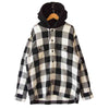 DESCENDANT ディセンダント 19SS SPICOLI HOODED LS SHIRT フード付き バッファローチェック ヘビー ネルシャツ  ブラック系×ホワイト系 3【中古】