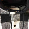 DESCENDANT ディセンダント 19SS SPICOLI HOODED LS SHIRT フード付き バッファローチェック ヘビー ネルシャツ  ブラック系×ホワイト系 3【中古】