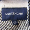 DESCENDANT ディセンダント 19SS SPICOLI HOODED LS SHIRT フード付き バッファローチェック ヘビー ネルシャツ  ブラック系×ホワイト系 3【中古】
