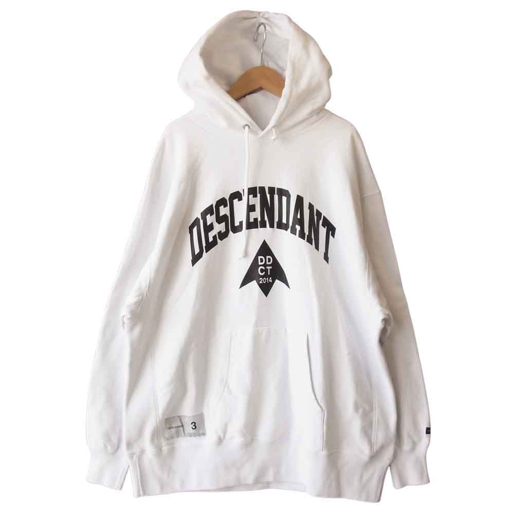 DESCENDANT ディセンダント TEAM HOODED SWEATSHIRT ホワイト系 3【中古】