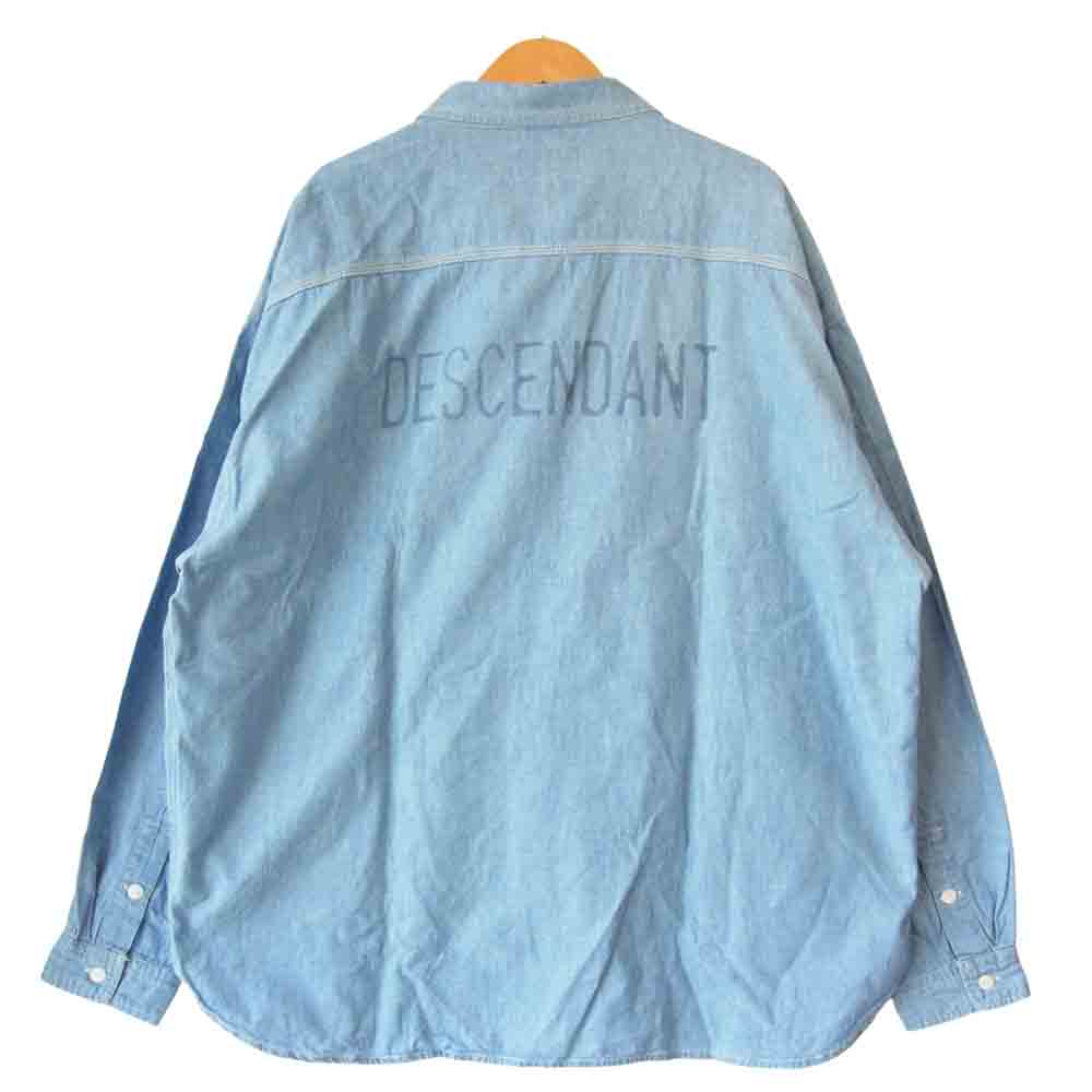 DESCENDANT ディセンダント 20SS 201WVDS-SHM03 VANNING CHAMBRAY SHIRT インディゴブルー系 3【中古】