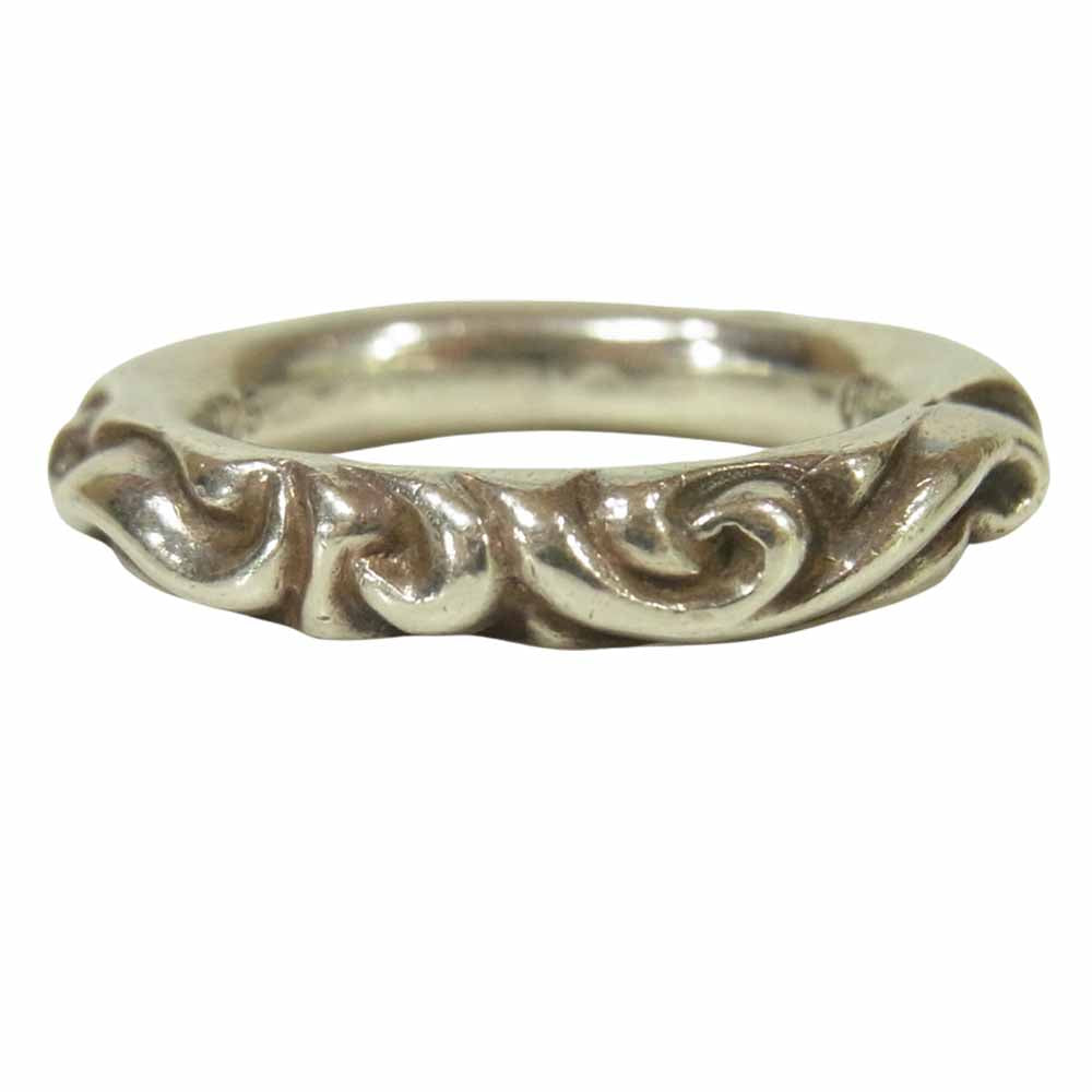 CHROME HEARTS クロムハーツ（原本無） スクロール バンド シルバー 925 リング シルバー系 23号【中古】