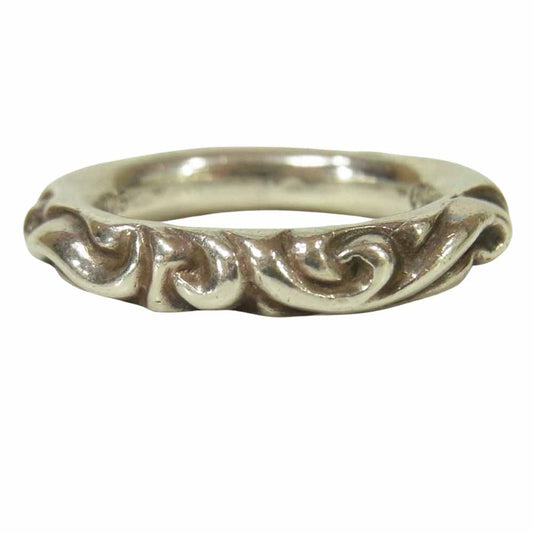 CHROME HEARTS クロムハーツ（原本無） スクロール バンド シルバー 925 リング シルバー系 23号【中古】