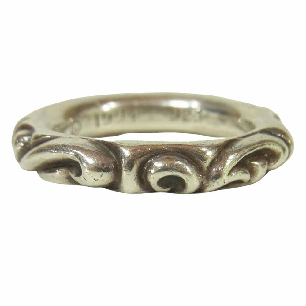 CHROME HEARTS クロムハーツ（原本無） スクロール バンド シルバー 925 リング シルバー系 23号【中古】