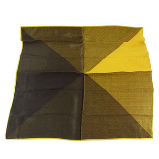 JIL SANDER ジルサンダー 国内正規品 シルク100％ スカーフ  イエロー系×ブラック系【極上美品】【中古】