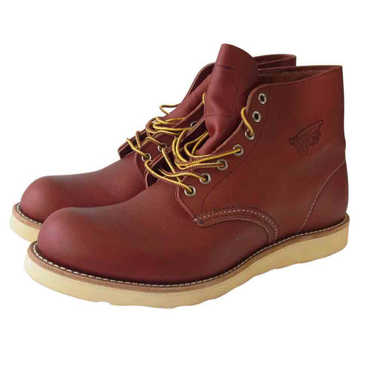 RED WING レッドウィング 8166 Classic Work 6 Round-toe プレーントゥ レザー ワーク ブーツ ブラウン系 29【美品】【中古】