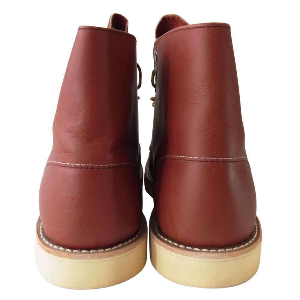 RED WING レッドウィング 8166 Classic Work 6 Round-toe プレーントゥ レザー ワーク ブーツ ブラウン系 29【美品】【中古】