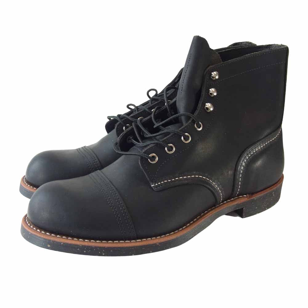 RED WING レッドウィング 8114 IRON RANGE BOOTS アイアンレンジ ワークブーツ ブラック系 29【極上美品】【中古】