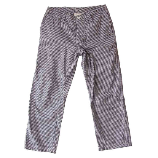 Yarmo ヤーモ YAR-13SS P3 CHK YARMO ギンガム チェック パンツ ネイビー系×ホワイト系 S【新古品】【未使用】【中古】