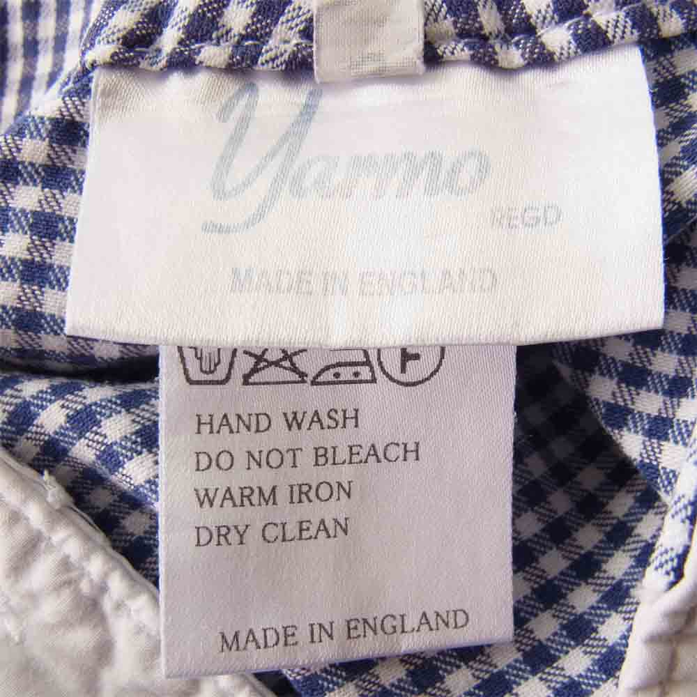 Yarmo ヤーモ YAR-13SS P3 CHK YARMO ギンガム チェック パンツ ネイビー系×ホワイト系 S【新古品】【未使用】【中古】