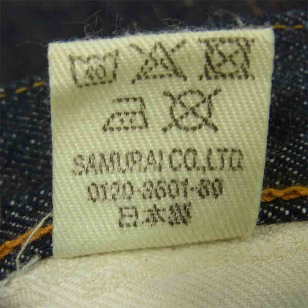SAMURAI JEANS サムライジーンズ S710XX190Z S710XX 19oz Lot22 ヘビーオンス デニムパンツ セルヴィッチ ジーンズ インディゴブルー系 W34 L36【美品】【中古】