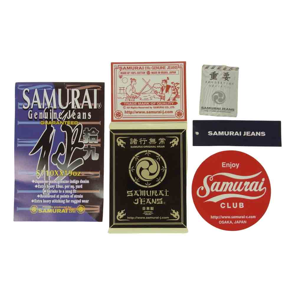 SAMURAI JEANS サムライジーンズ S710XX190Z S710XX 19oz Lot22 ヘビーオンス デニムパンツ セルヴィッチ ジーンズ インディゴブルー系 W34 L36【美品】【中古】