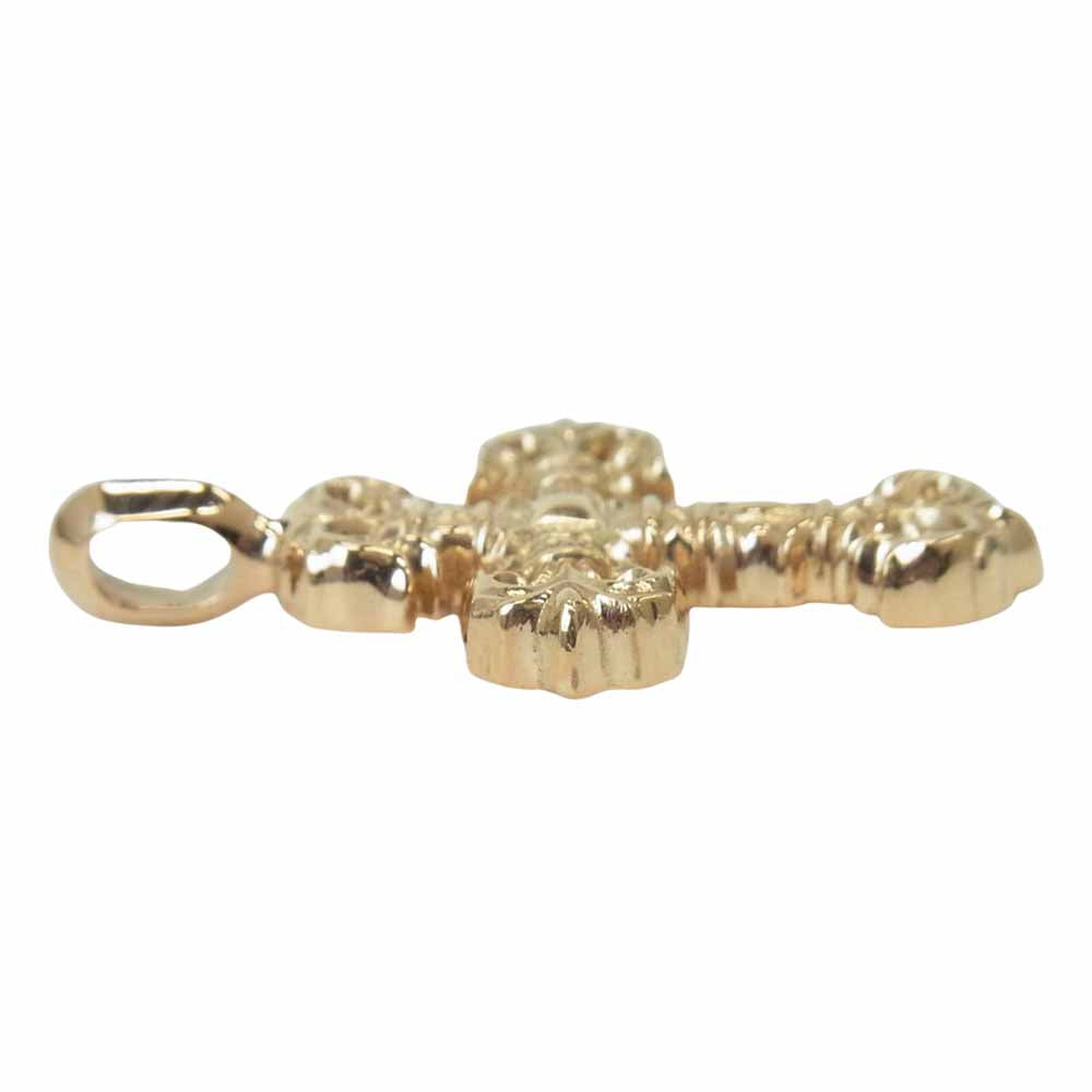 CHROME HEARTS クロムハーツ（原本有） 22K CHARM FILIGREE TINY フィリグリークロス タイニー チャーム ゴールド系【極上美品】【中古】