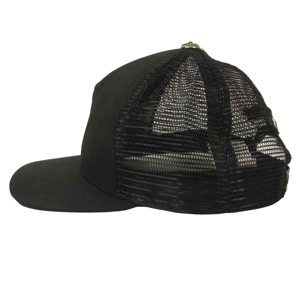 CHROME HEARTS クロムハーツ（原本無） 国内正規品 TRUCKER CAP トラッカーキャップ クロスキャップ ブラック系 53～60【中古】