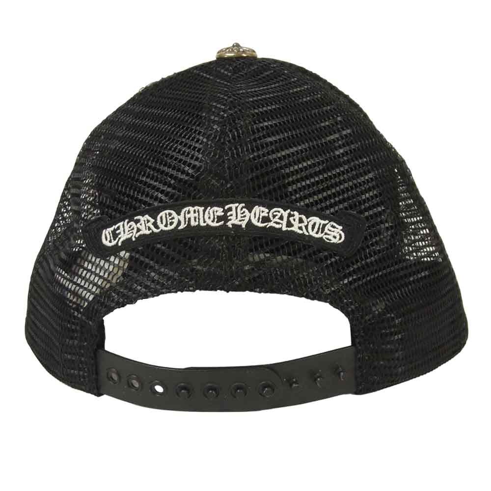 CHROME HEARTS クロムハーツ（原本無） 国内正規品 TRUCKER CAP トラッカーキャップ クロスキャップ ブラック系 53～60【中古】