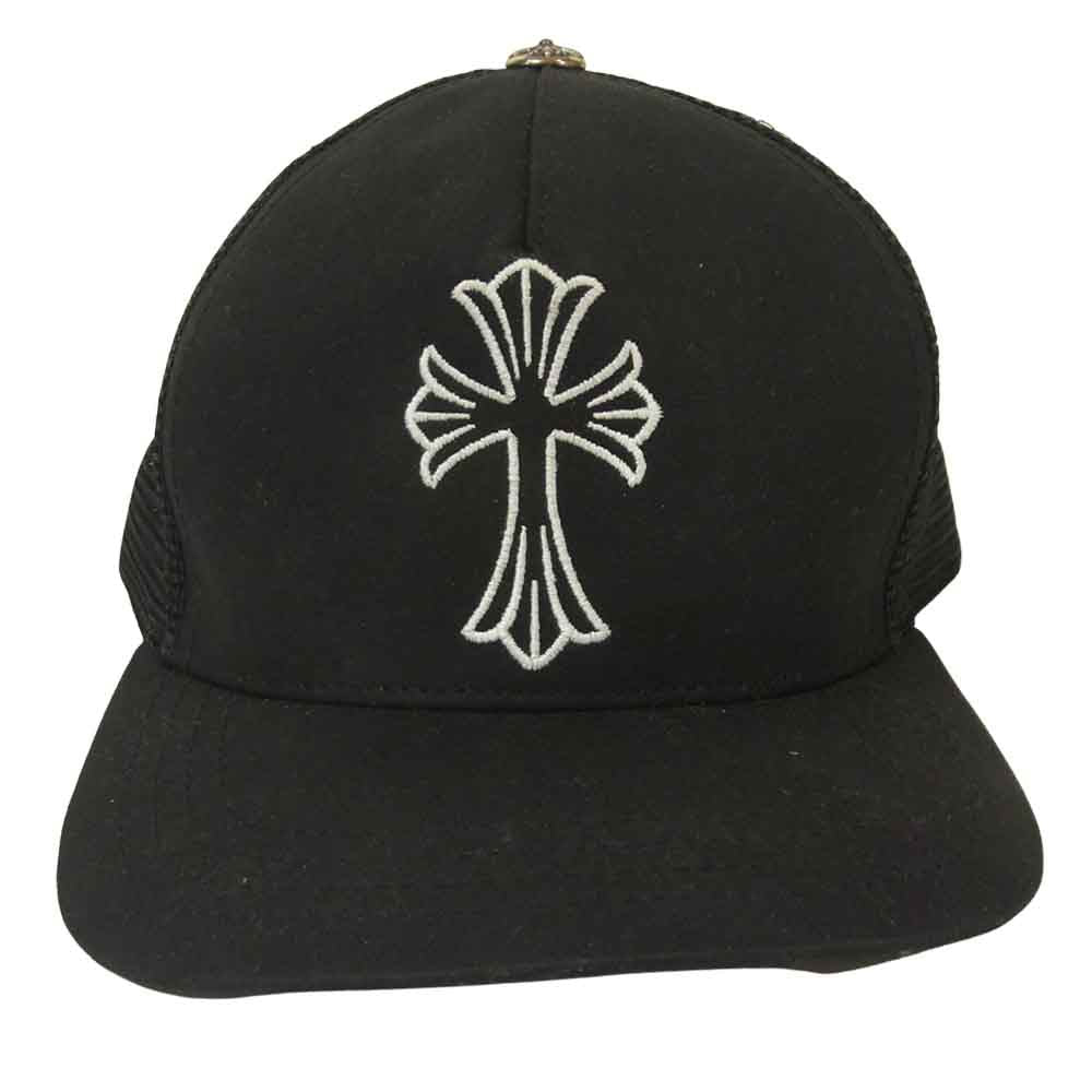 CHROME HEARTS クロムハーツ（原本無） 国内正規品 TRUCKER CAP トラッカーキャップ クロスキャップ ブラック系 53～60【中古】