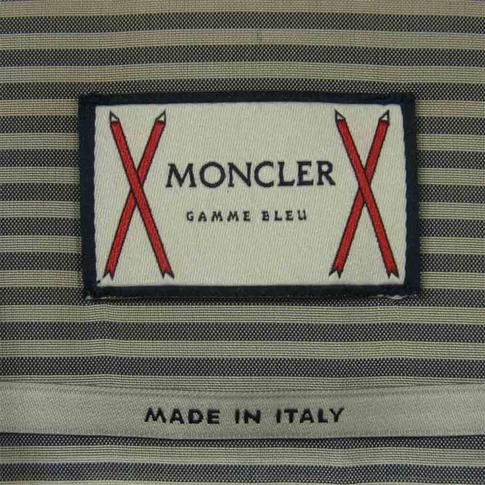 MONCLER モンクレール 5204300 GAMME BLUE ガムブルー CAMICIA SHIRT カモ 長袖 シャツ イタリア製 グレー系 1【中古】
