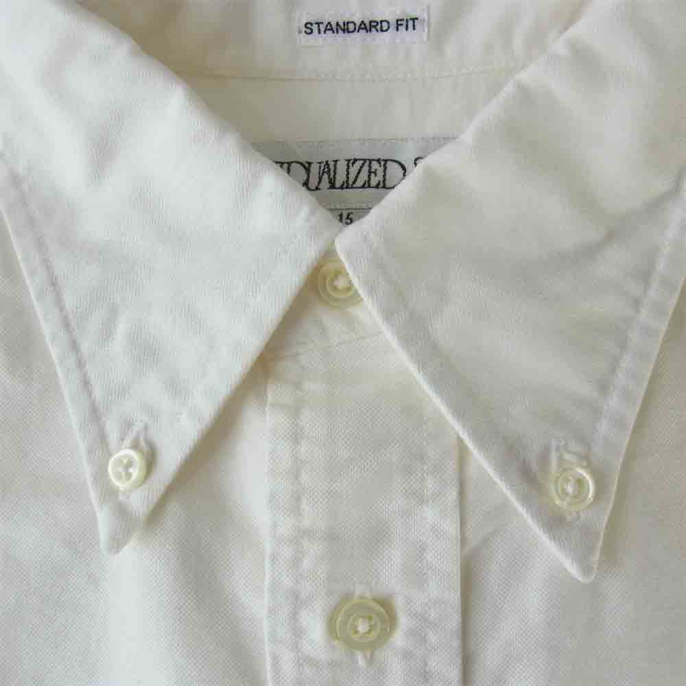 INDIVIDUALIZED SHIRTS インディビジュアライズドシャツ STANDARD FIT オックスフォード BD ボタンダウン シャツ ホワイト系 15／32【中古】