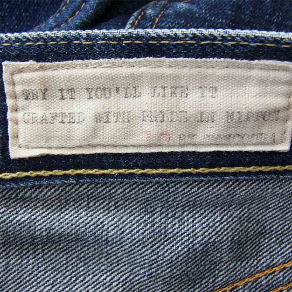 BONCOURA ボンクラ Indigo Selvedge Denim Pants XX インディゴ セルビッジ デニム インディゴブルー系 30【中古】